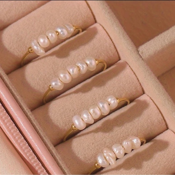 Gold Pearl Accent Ring - Picture 5 of 5